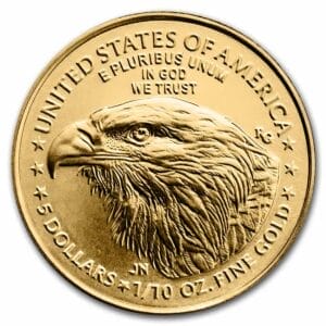 1/10 Oz Gold Coin American Gold Eagle (Varied Year, BU)