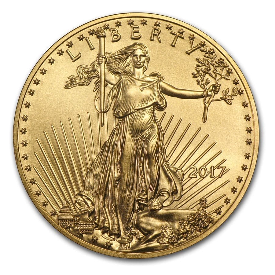 1/4 Oz Gold Coin American Gold Eagle (Varied Year, BU) - Image 3