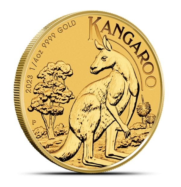 1/4 Oz Gold Coin 2023 Australian Gold Kangaroo (BU)
