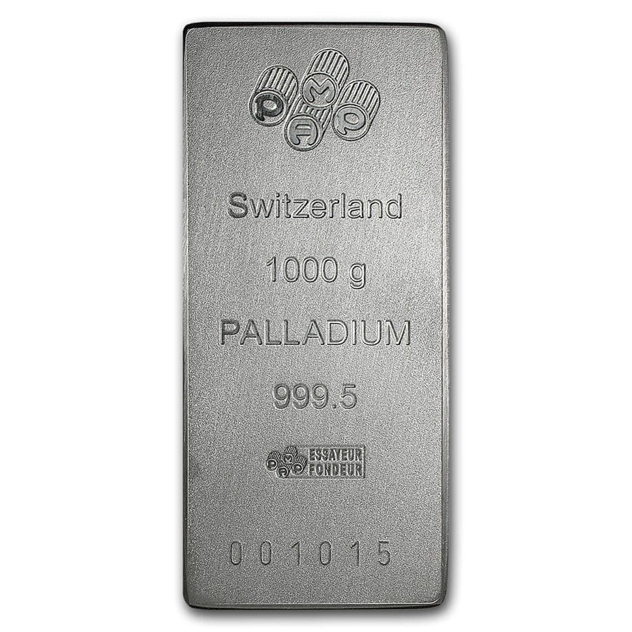1 Kilo Palladium Bar - PAMP Suisse