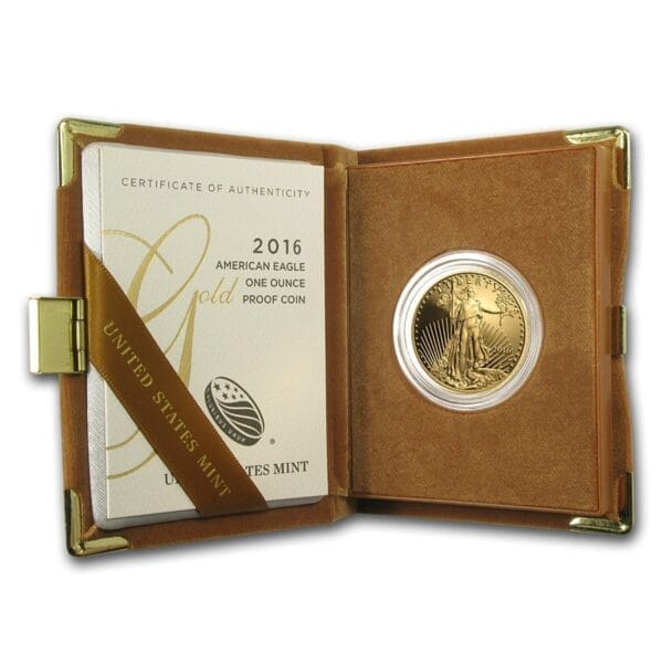 1 Oz Gold Coin 2016 Proof American Gold Eagle (w/Box & CoA) - Image 4