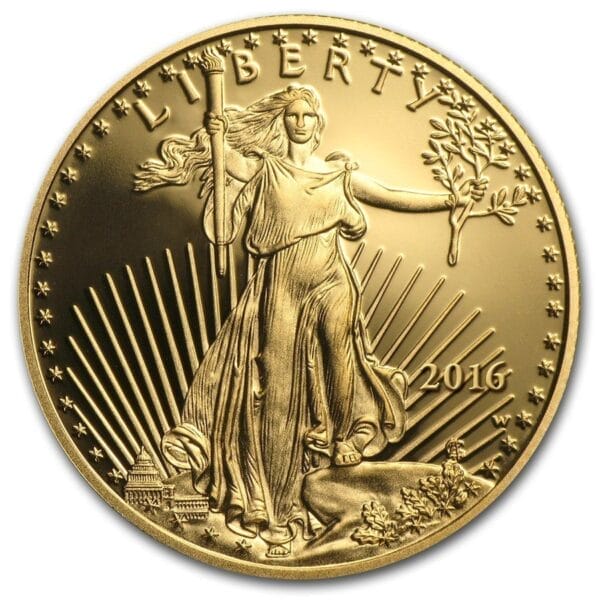 1 Oz Gold Coin 2016 Proof American Gold Eagle (w/Box & CoA) - Image 3