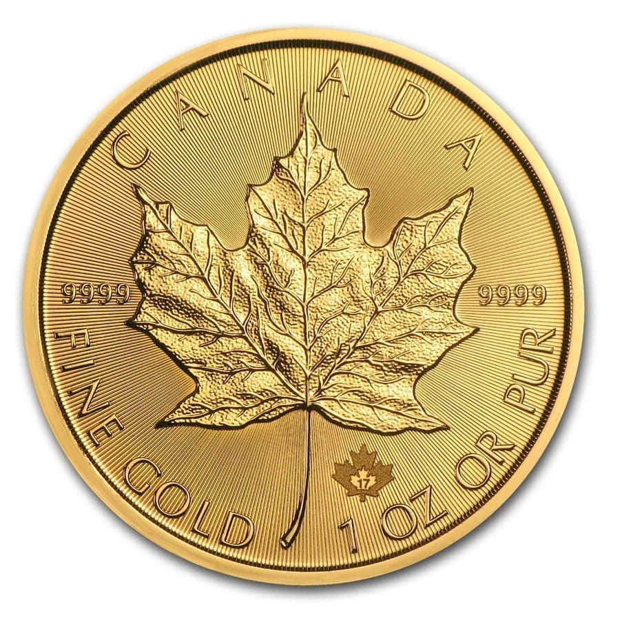 【限定1】黄金の守護牛 プラクルアン 1 Oz Gold Coin Canadian Gold Maple Leaf (.9999 Pure, Varied