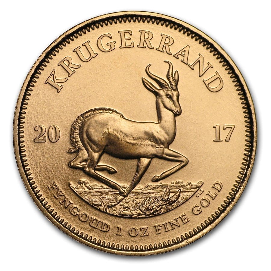 1 Oz Gold Coin 2023 South African Gold Krugerrand (Varied Year, BU)