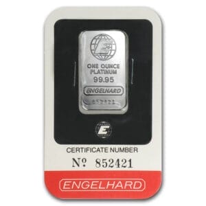 1 Oz Platinum Bar - Engelhard (In Assay)