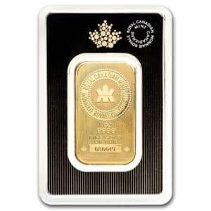 1 Oz Gold Bar - Royal Canadian Mint (New Style, In Assay)