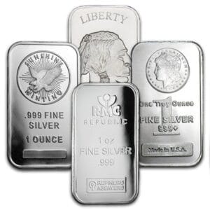 1 Oz Silver Bar Any Mint