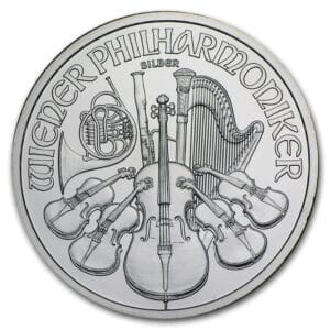1 Oz Silver Coin Austrian Silver Philharmonic (BU)