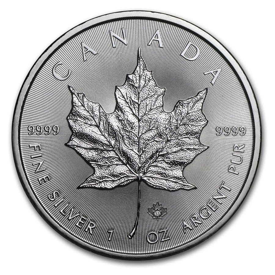 1 Oz Silver Coin Canadian Silver Maple Leaf (BU) - Image 3