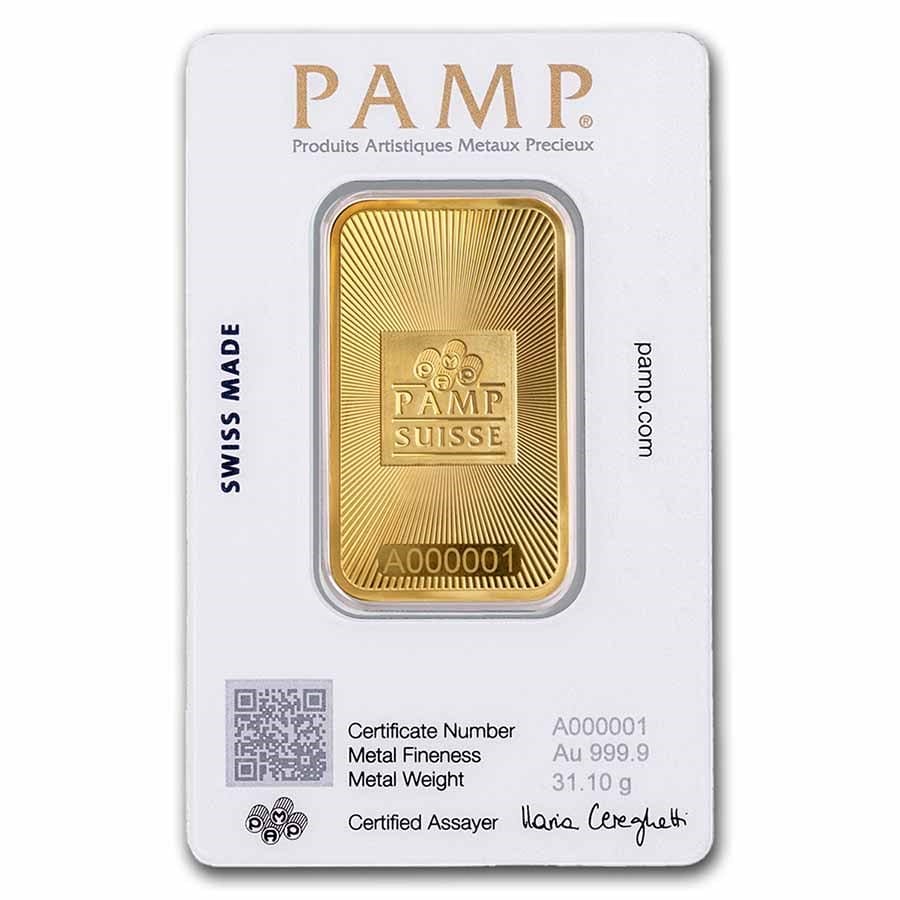 PAMP SUISSE 10.0 OZ 金バー 10 oz Gold Bar PAMP Suisse Credit Suisse | Gainesville Coins ®