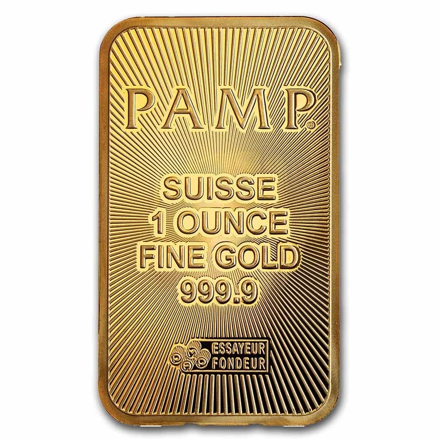 1 Oz Gold Bar - PAMP Suisse (Swiss Made) | New York Gold Co