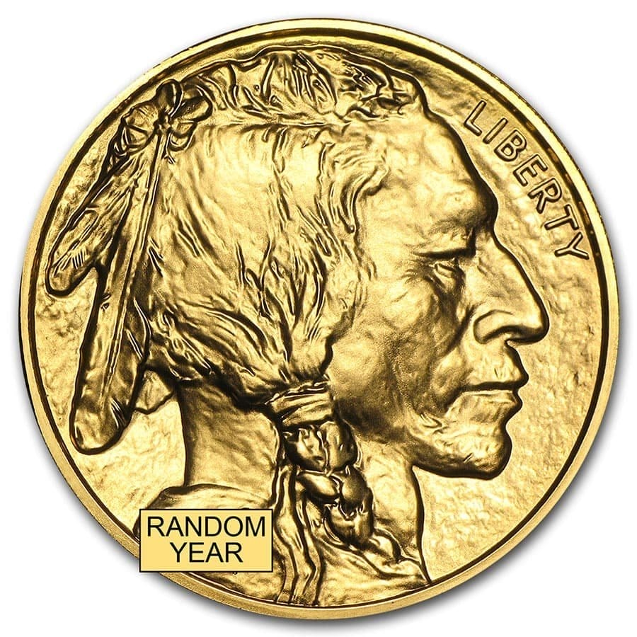 1 Oz Gold Coin Gold American Buffalo BU (Random Year)