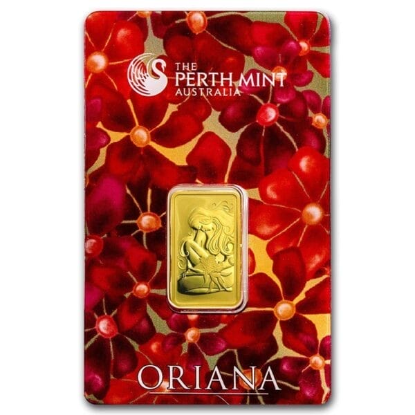 10 Gram Gold Bar - Perth Mint Oriana Design (In Assay)
