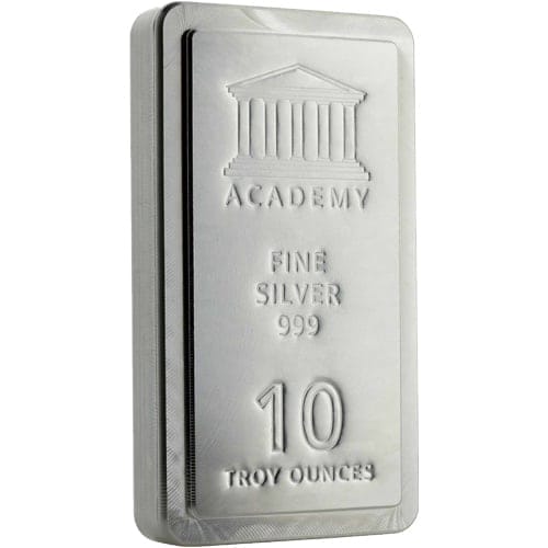 10 Oz Silver Bar Academy Stacker (New) - Image 3