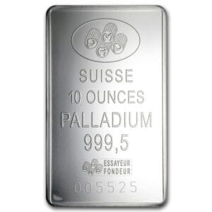 10 Oz Palladium Bar - PAMP Suisse (In Assay)