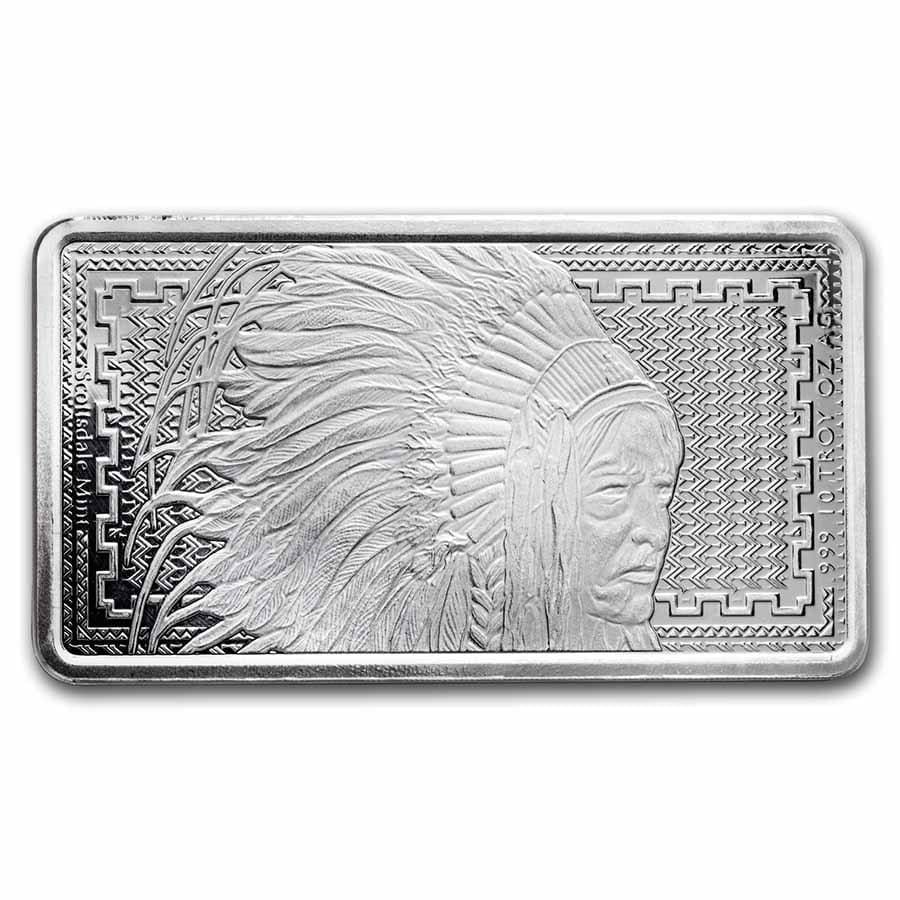 10 Oz Silver Bar - Liberty Trade Buffalo - Image 2