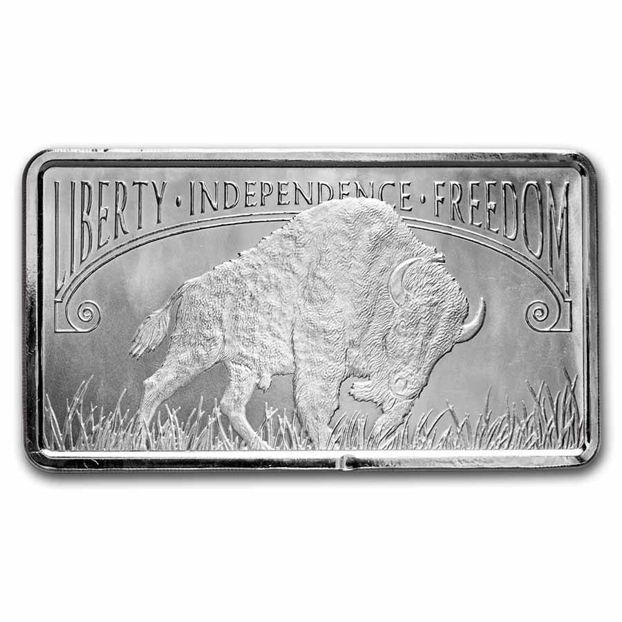 10 Oz Silver Bar - Liberty Trade Buffalo