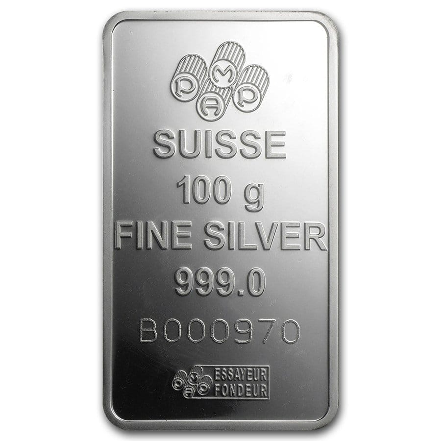 100 Gram Silver Bar - PAMP Suisse (Fortuna, In Assay) - Image 2