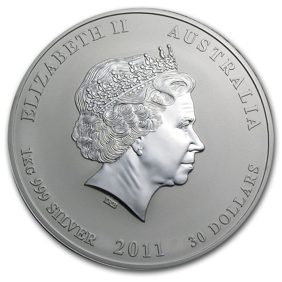 1 Kilo (1000 Grams) Silver Coin Austrian 2011 Year of Rabbit (BU) - Image 2
