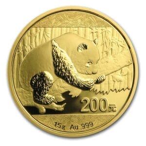 15 Gram Gold Coin Chinese Gold Panda (Varied Year, BU)