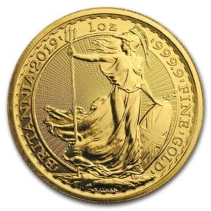 1 Oz Gold Coin 2019 Great Britain Gold Britannia BU