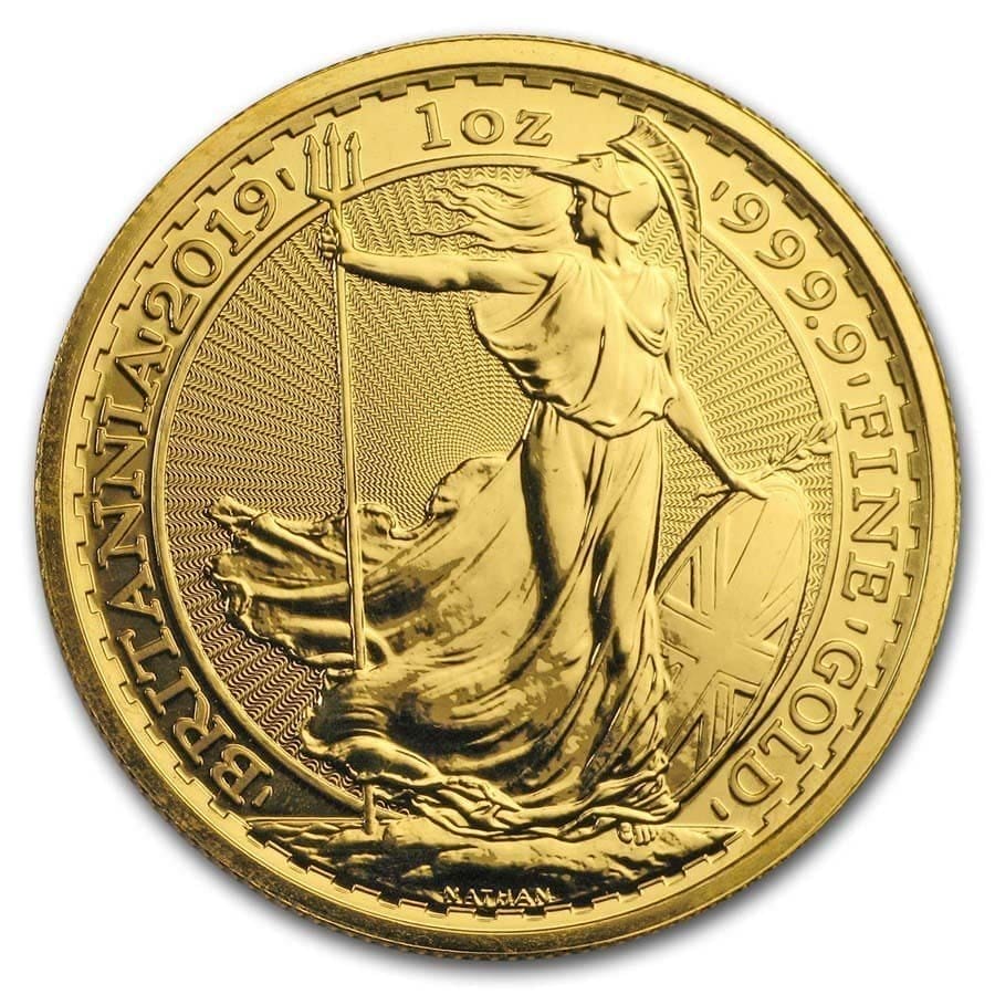 1 Oz Gold Coin 2019 Great Britain Gold Britannia BU