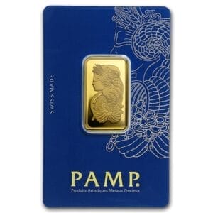 20 Gram Gold Bar - PAMP Suisse Lady Fortuna (w/Assay)
