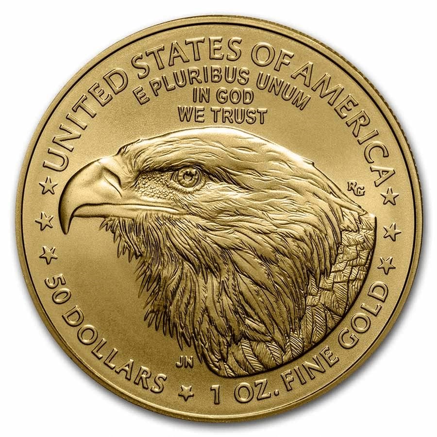 1 Oz Gold Coin 2021 American Gold Eagle BU (Type 2) - Image 3