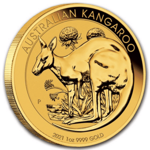 1 Oz Gold Coin 2022 Australia Gold Kangaroo BU