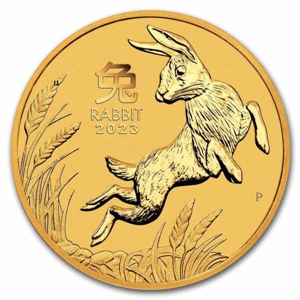 1 Oz Gold Coin 2023 Australia Gold Lunar Rabbit BU (Series III)