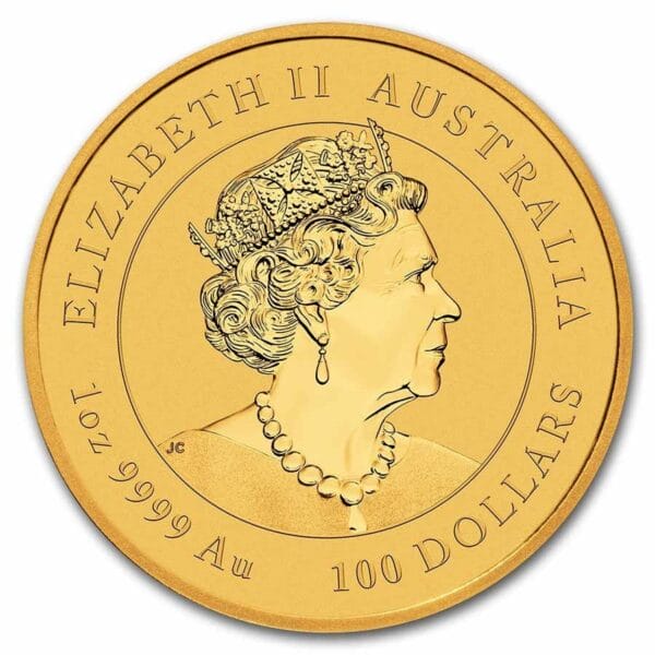1 Oz Gold Coin 2023 Australia Gold Lunar Rabbit BU (Series III) - Image 2