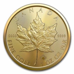 1 Oz Gold Coin 2023 Canadian Gold Maple Leaf (BU)