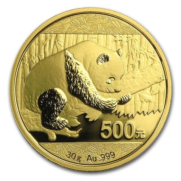 30 Gram Gold Coin Chinese Gold Panda (Varied Year, BU)