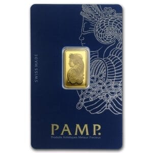 5 Gram Gold Bar - PAMP Suisse Lady Fortuna (w/Assay)