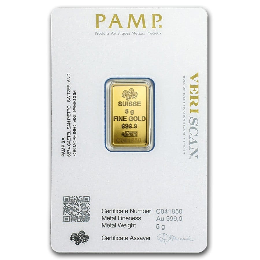 5 Gram Gold Bar - PAMP Suisse Lady Fortuna (w/Assay) - Image 3