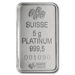 5 Gram Platinum Bar - PAMP Suisse (In Assay)