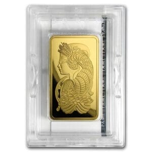 5 Oz Gold Bar - PAMP Suisse Lady Fortuna (w/Assay)