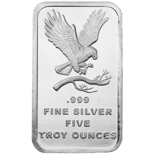 5 Oz Silver Bar - Any Mint | New York Gold Co