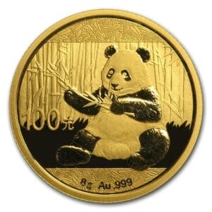 8 Gram Gold Coin Chinese Gold Panda (Varied Year, BU)