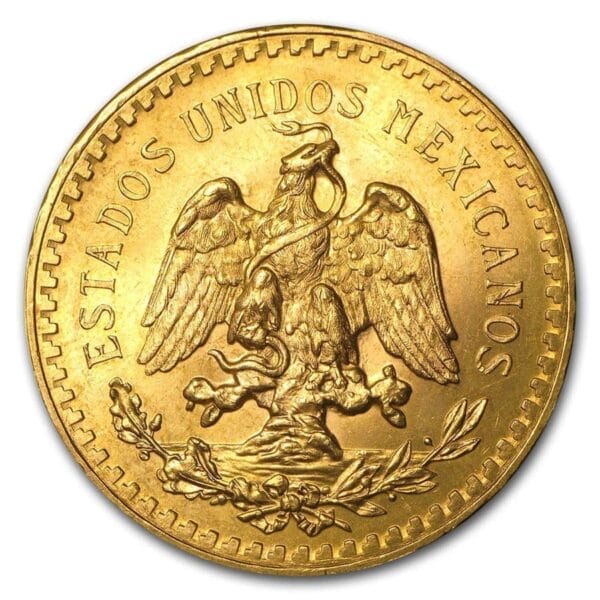 50 Pesos Gold Coin Mexico Gold (Random) AU-BU - Image 2