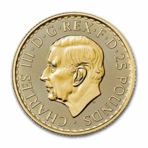 1/4 Oz Gold Coin 2023 Great Britain Gold Britannia BU (King Charles III)
