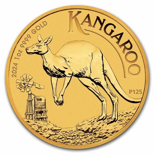 1 Oz Gold Coin 2024 Australia Gold Kangaroo (BU)