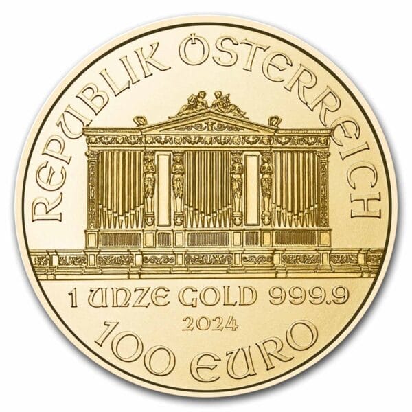 1 Oz Gold Coin 2024 Austrian Gold Philharmonic (BU) - Image 2