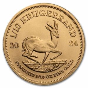 1/10 Oz Gold Coin South African Gold Krugerrand (BU) Varied