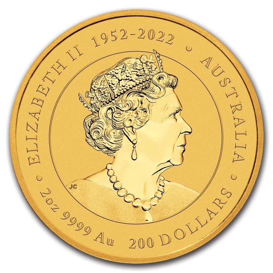 2 Oz Gold Coin 2024 Australia Gold Lunar Dragon (BU) - New