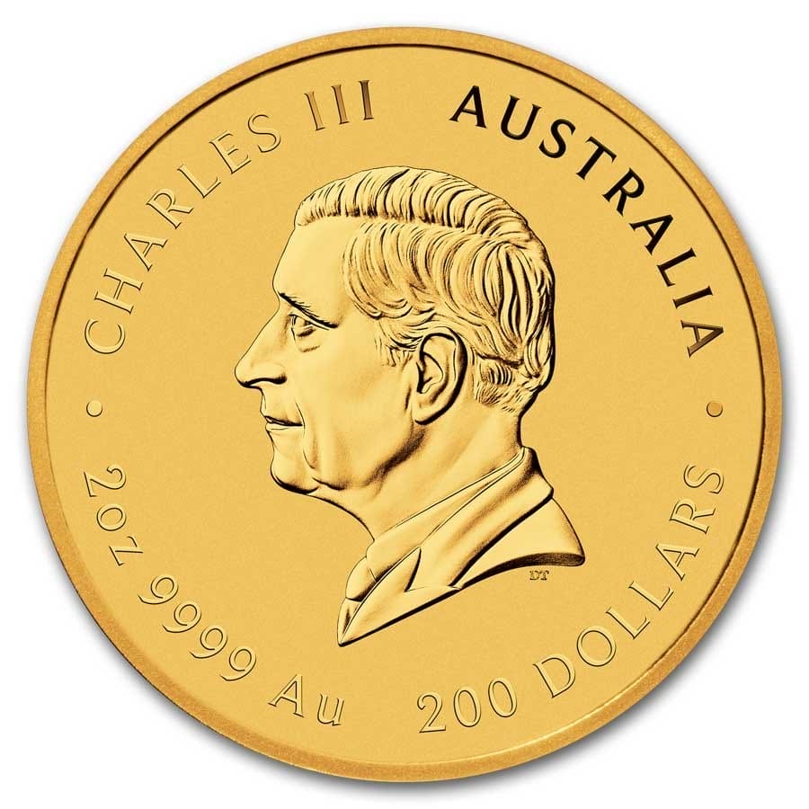 2 Oz Gold Coin 2025 Australia Gold Lunar Snake BU (Series III) - Image 2