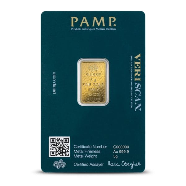 5 Gram Gold Bar - PAMP Suisse Lady Fortuna Veriscan 45th Anniversary (New w/Assay) - Image 4