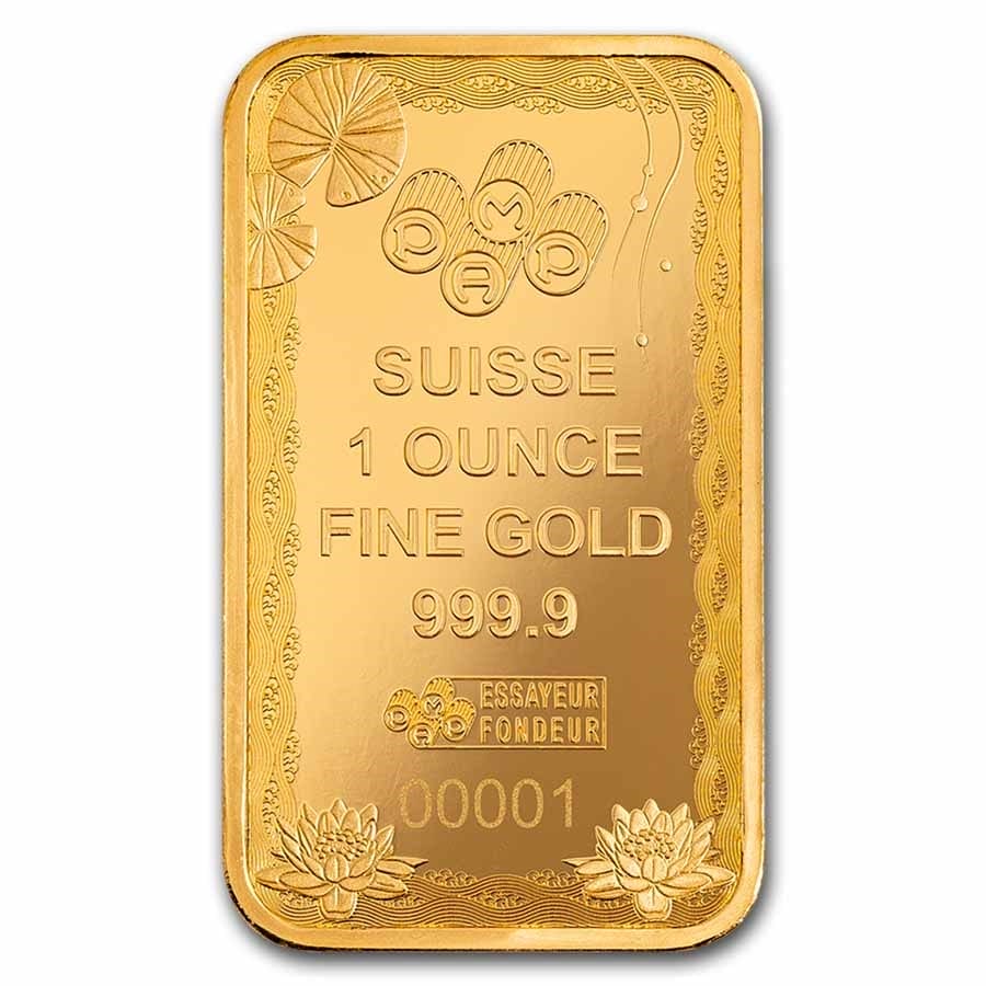 1 Oz Gold Bar 2025- PAMP Suisse Lady Fortuna (In Assay)