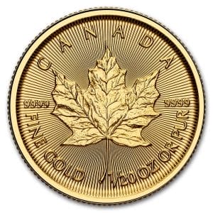 1/20 Oz Gold Coin 2025 Canadian Gold Maple Leaf (BU)