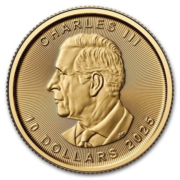 1/4 Oz Gold Coin 2025 Canadian Gold Maple Leaf (BU) - Image 2